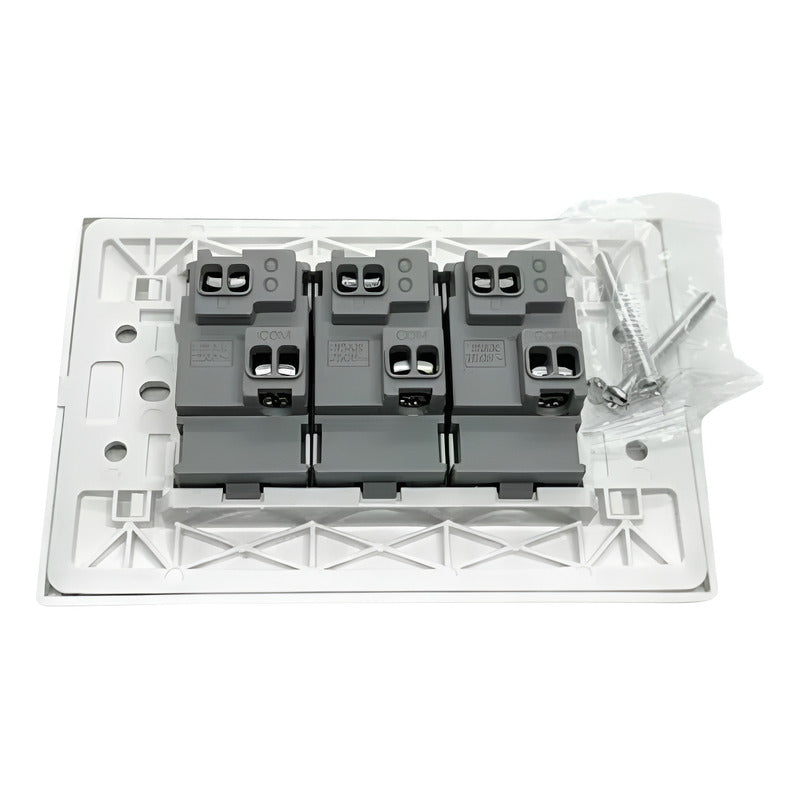 Pack X10 Interruptor Triple 9/32 16A 250V FSL Certificación SEC