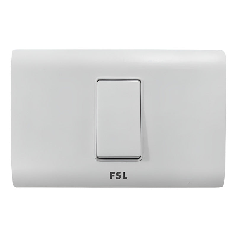 Interruptor Simple FSL 9/12 16A 250V Blanco | Módulo 1 SEC Certificado