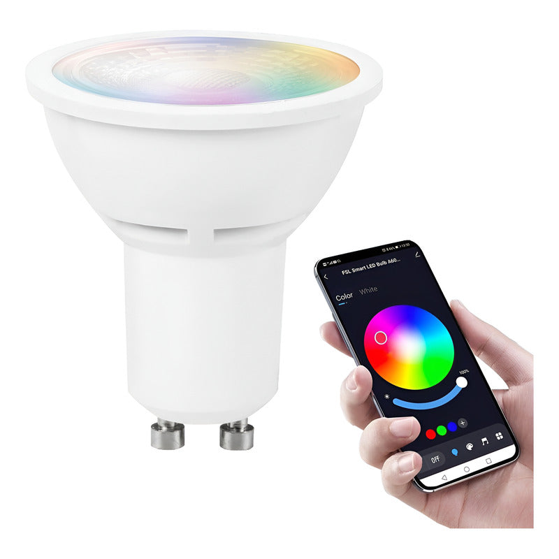 Pack X2 Ampolleta LED GU10 6W Smart RGB Bluetooth FSL Dicroica