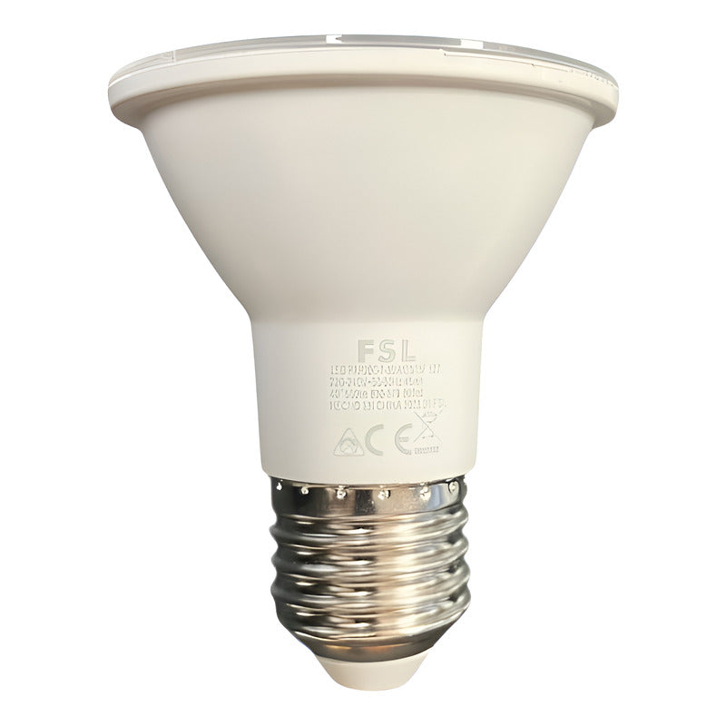 Ampolleta LED PAR20 7W Base E27 Luz Cálida 3000K – Reflectora FSL