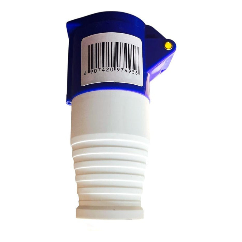 Enchufe Industrial Hembra Volante 2P+T 16A IP44 220-250V | Conector Robusto para Uso Industrial