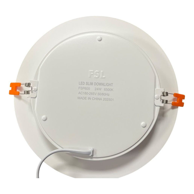Panel LED Embutido Redondo FSL 24W Luz Fría o Neutra Ø24 cm 220V