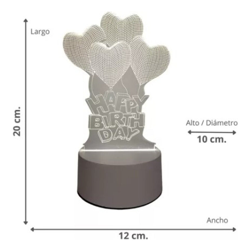 Lámpara 3D Decorativa LED – Diseño Moderno para Interiores