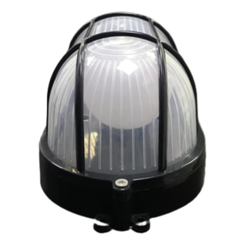 Foco Tortuga Ovalado Negro Rejilla 7W E27 FSL 6500k IP54