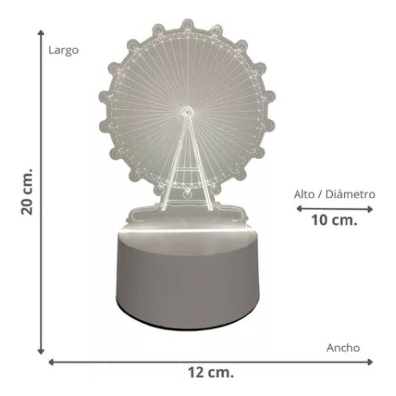 Lámpara 3D Decorativa LED – Diseño Moderno para Interiores