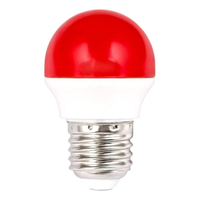 Pack x10 Ampolletas LED Guirnalda G45 2W E27 Colores Festivos FSL