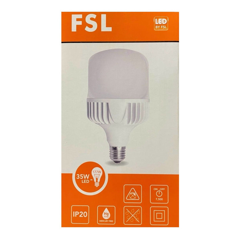 Pack X2 Ampolleta Led Alta Potencia 35w/e27 6500k - Fsl Blanco Frío