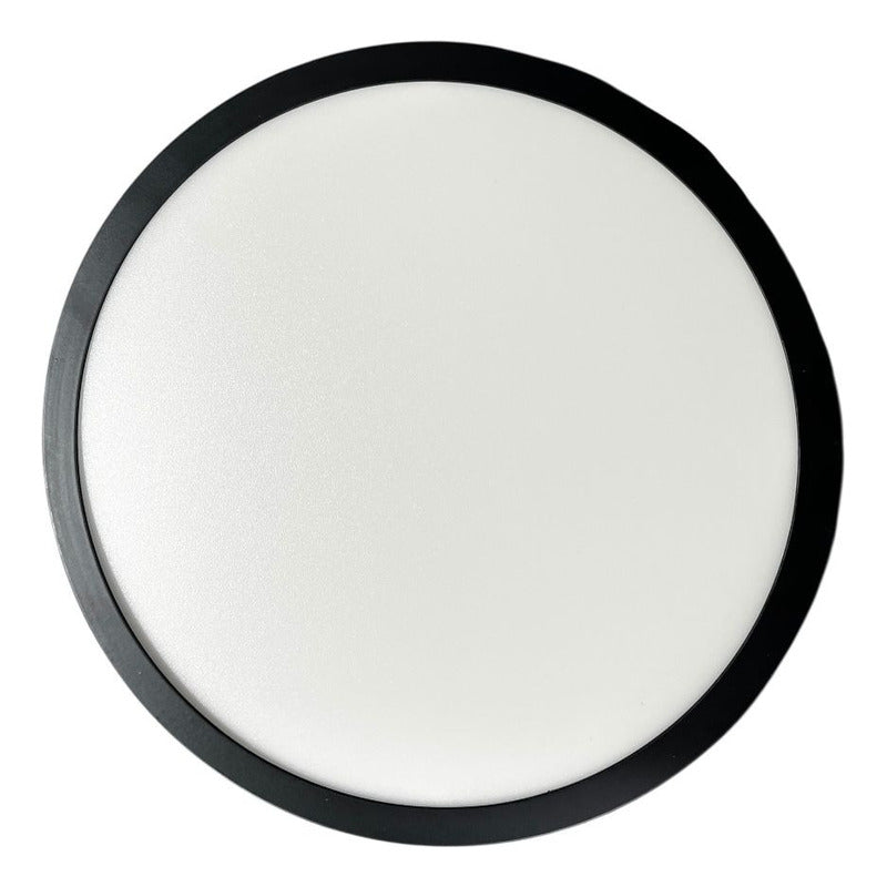 Panel LED Sobrepuesto Redondo 24W Negro – Luz Fría 6500K – FSL