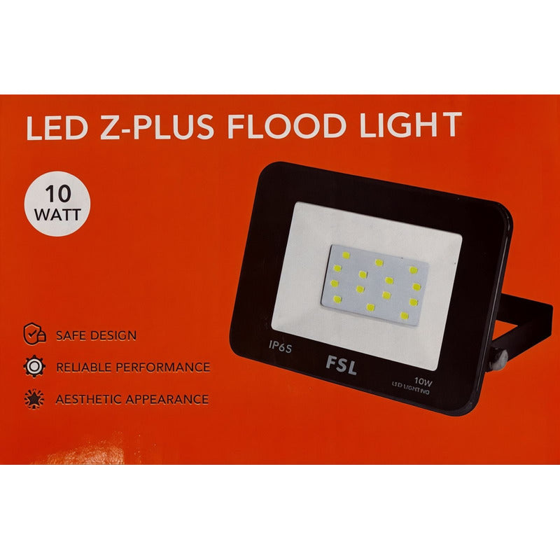 Pack X2 Reflector LED 10W IP65 Luz Cálida 3000K FSL Exterior Certificación SEC