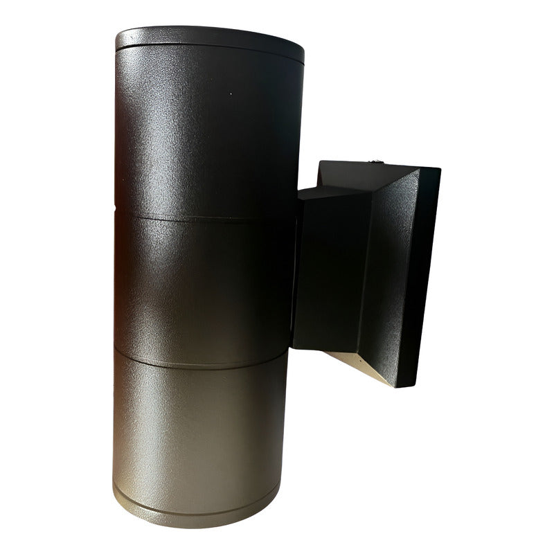 Aplique Exterior Doble Gu10 Ip54 Para 2 Ampolletas Fsl - Negro