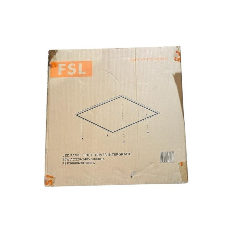 Pack x5 Panel LED Empotrado 40W 60x60 Luz Cálida 3000K – FSL