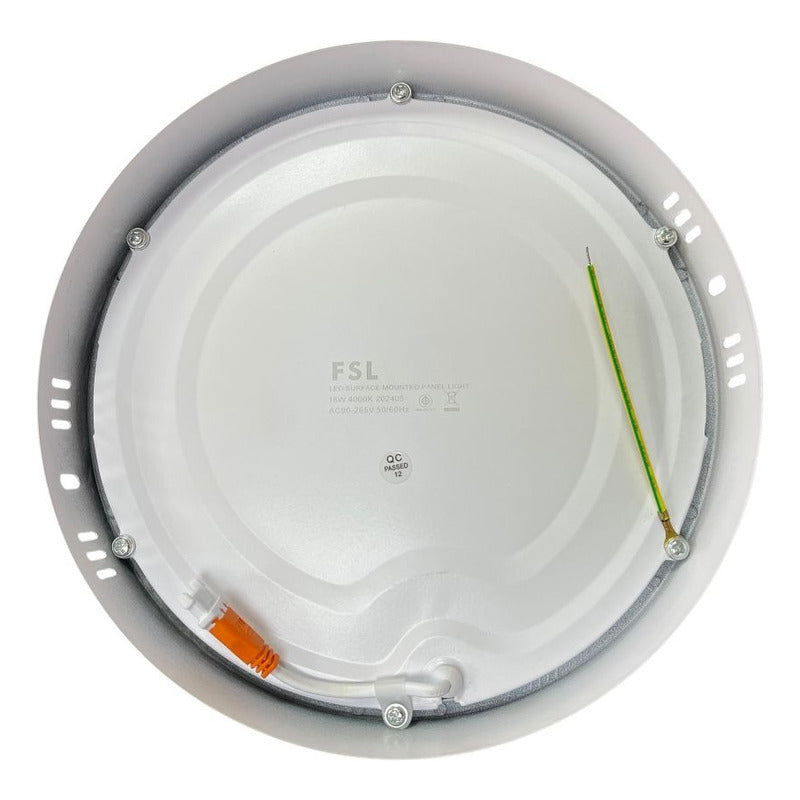 Pack x2 Panel LED Sobrepuesto Redondo FSL 18W 210mm (Cálida/Neutra/Fría)