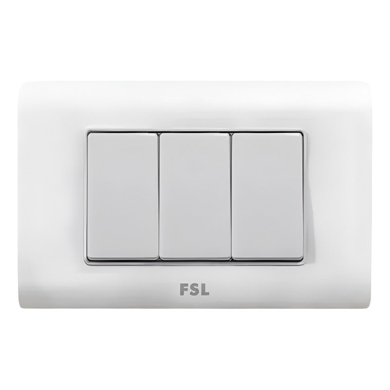 Pack X10 Interruptor Triple 9/32 16A 250V FSL Certificación SEC