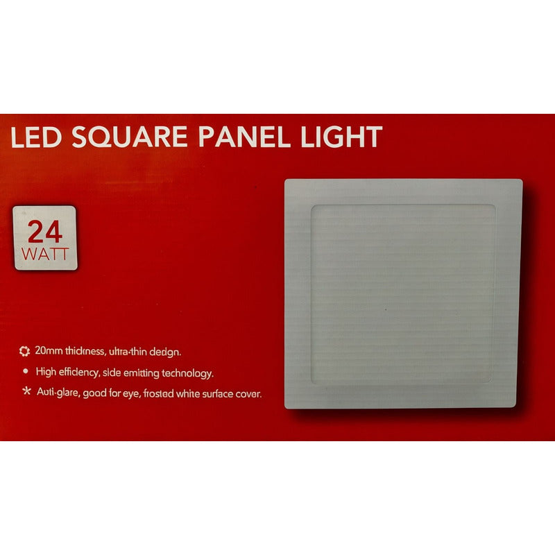Panel LED Embutido Cuadrado 24W Luz Cálida / Fría (3000K–6500K) – FSL
