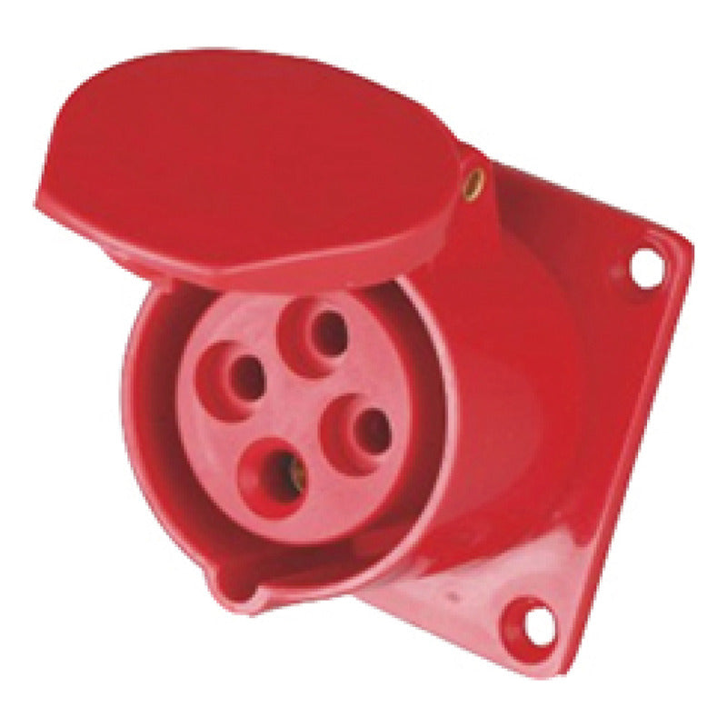 Enchufe Industrial Hembra Embutido FSL 3P+T 16A IP44 380-415V | Toma Trifásica Oculta