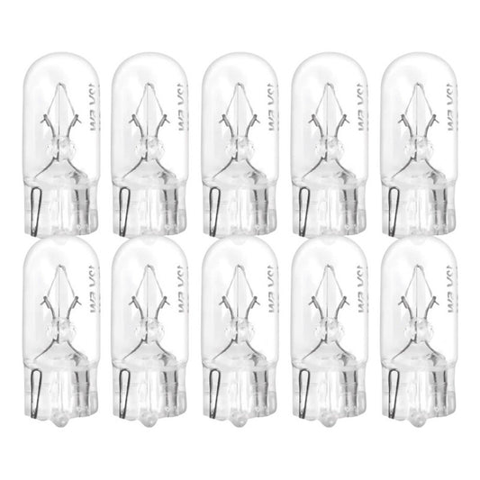 Pack X10 Ampolleta Para Auto T10 12V 3W W2.1x9.5D FSL Cola de Pescado