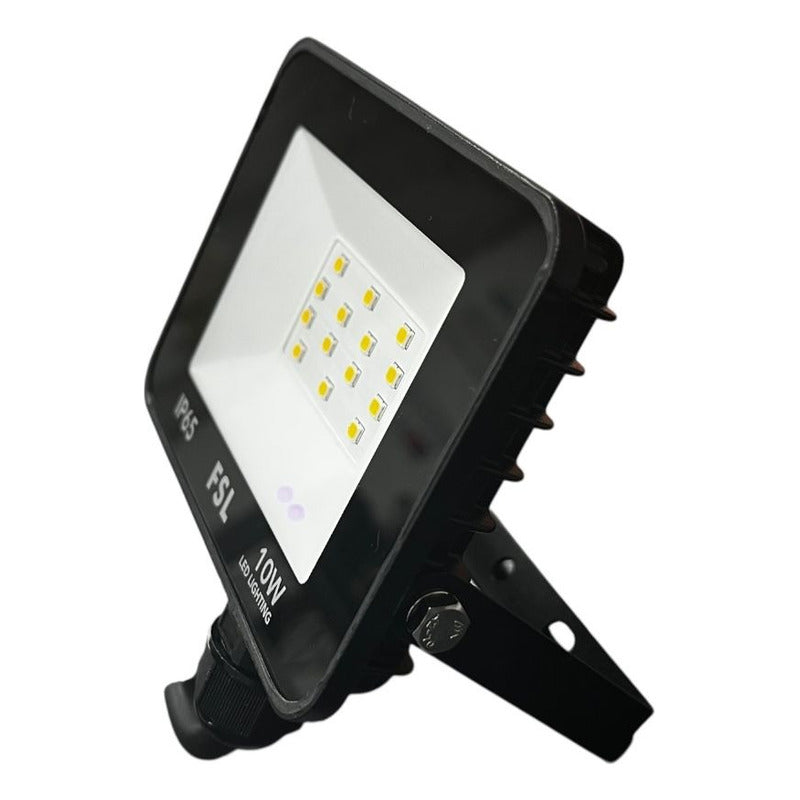 Pack X2 Reflector LED 10W IP65 Luz Cálida 3000K FSL Exterior Certificación SEC