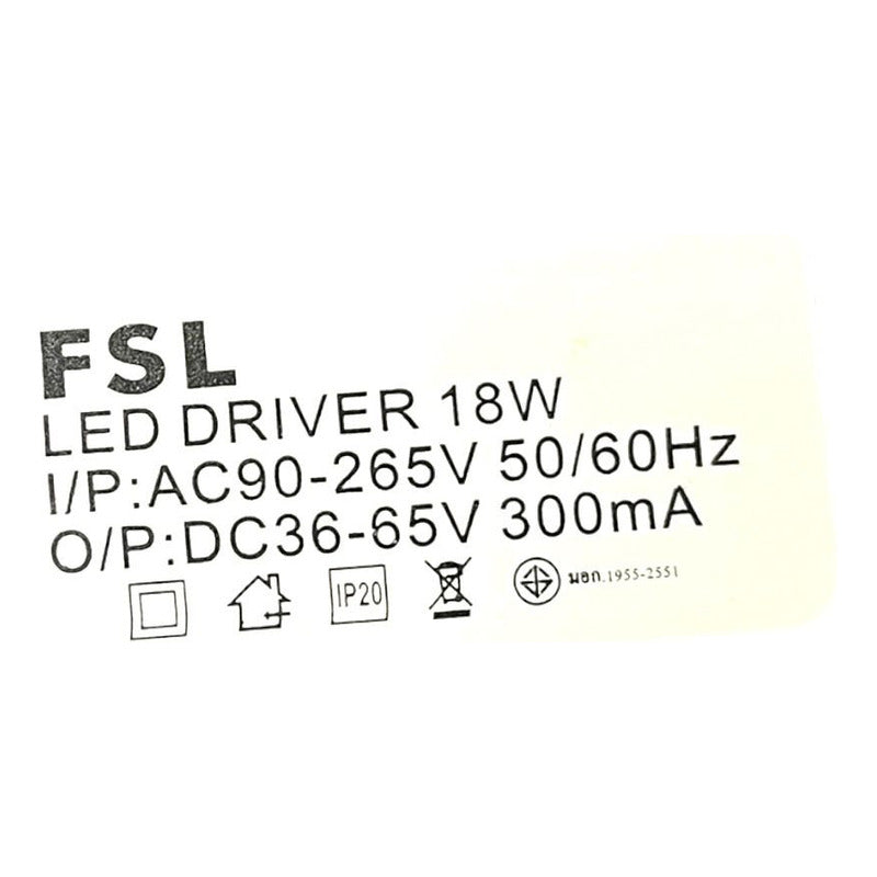 Panel LED Sobrepuesto Redondo 18W – Tipo Torta, Luz Fría (6500k)– FSL