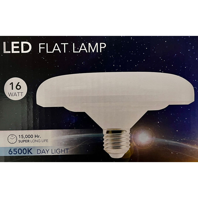 Ampolleta LED Flat 16W E27 FSL Luz Cálida 3000K / Fría 6500K Alta Potencia