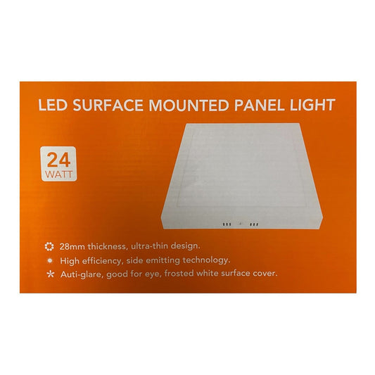 Panel LED Sobrepuesto Cuadrado 24W Luz Cálida o Fría (3000K–6500K) – FSL