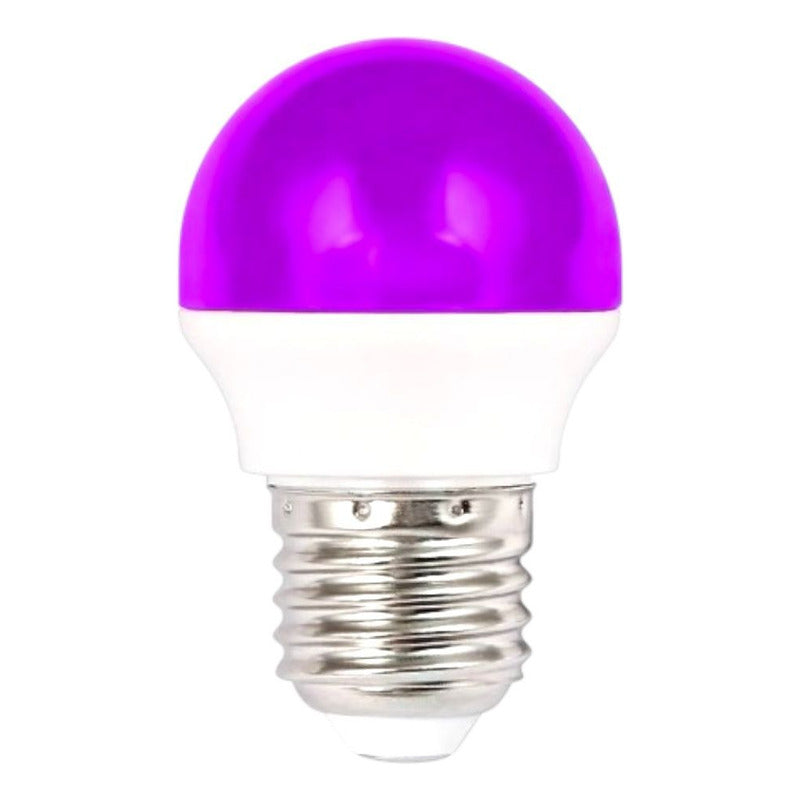 Pack x10 Ampolletas LED Guirnalda G45 2W E27 Colores Festivos FSL