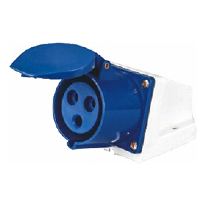 Enchufe Industrial Hembra Sobrepuesto FSL 2P+T 16A IP44 220-250V | Toma Exterior Robusta