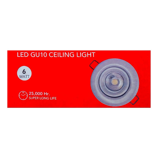 Foco Basculante Dicroico LED GU10 6W Luz Cálida 3000K fsl