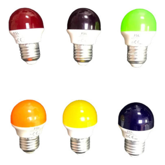 Pack 6 Ampolletas LED Guirnalda 2W Colores FSL