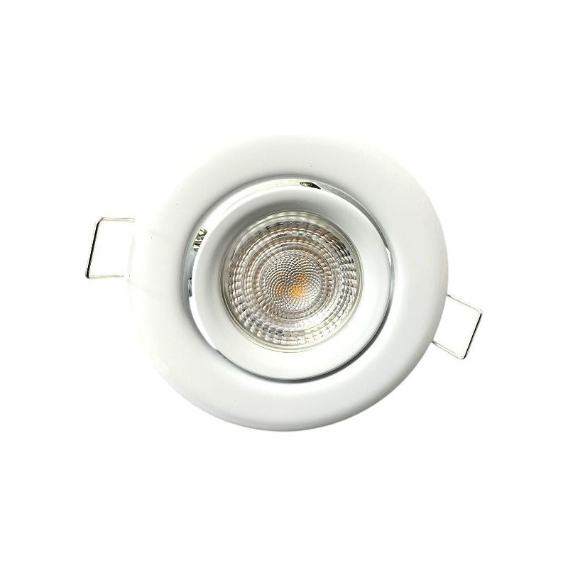 Pack X2 Foco Dicroico  Basculante  Gu10 6w Led Blanco Fsl