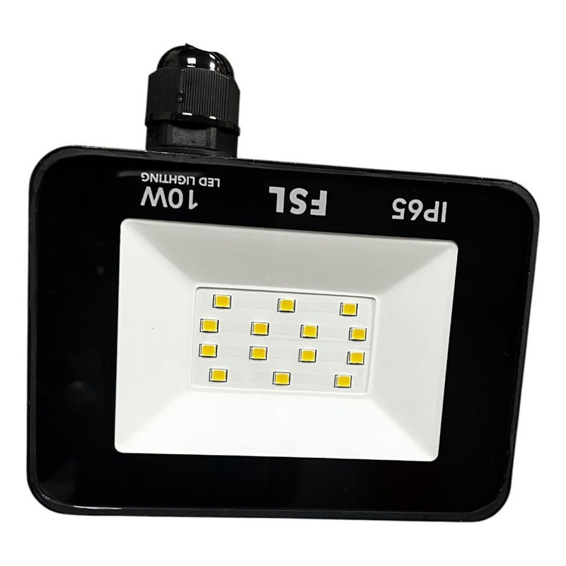 Pack X2 Reflector LED 10W IP65 Luz Cálida 3000K FSL Exterior Certificación SEC