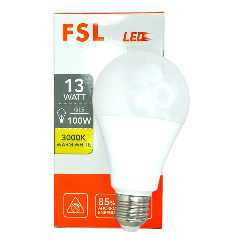Pack x10 Ampolletas LED A70 13W E27 FSL Luz Cálida o Fría
