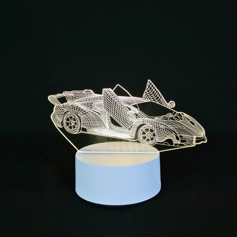 Lámpara de Mesa LED Decorativa 3D Diseños Variados USB 5V
