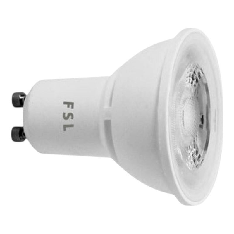 Pack x10 Ampolletas LED GU10 6W FSL | Luz Cálida, Neutra o Fría | Bajo Consumo y Alta Iluminación