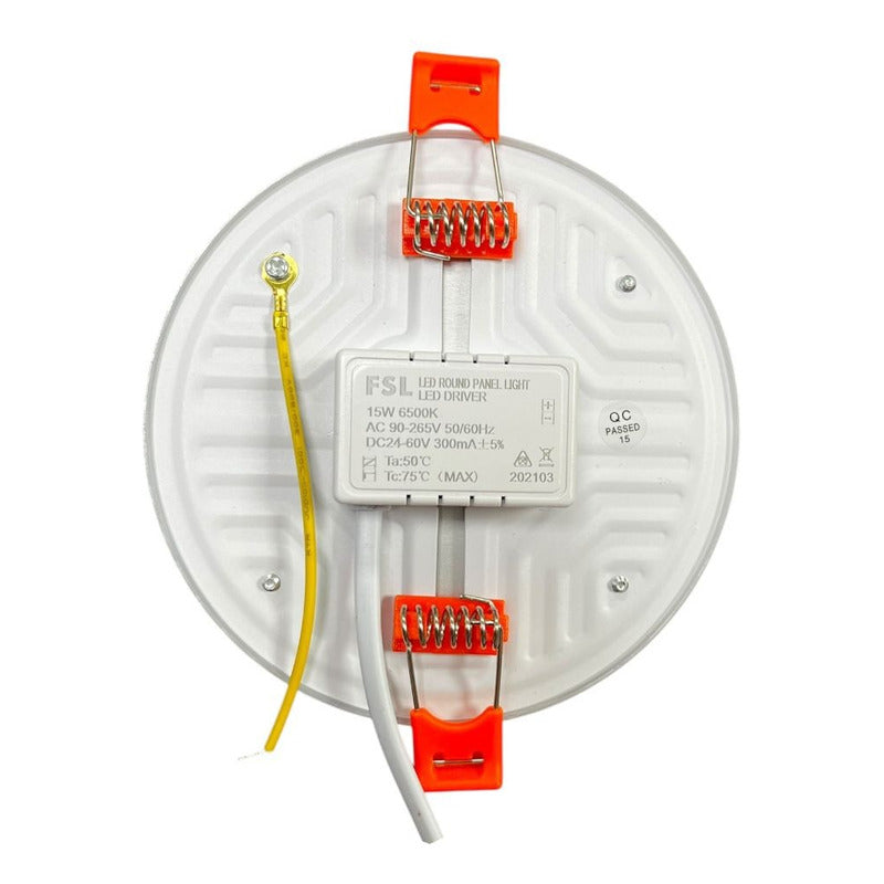 Panel Led Redondo Ajustable 15w - Blanco Luz Fría (6500k) Fsl