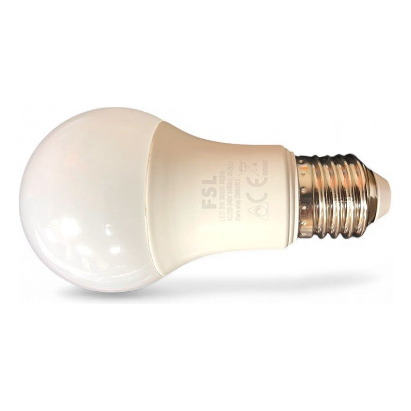 Ampolleta LED A60 9W E27 Luz Cálida 3000K Dimmeable FSL