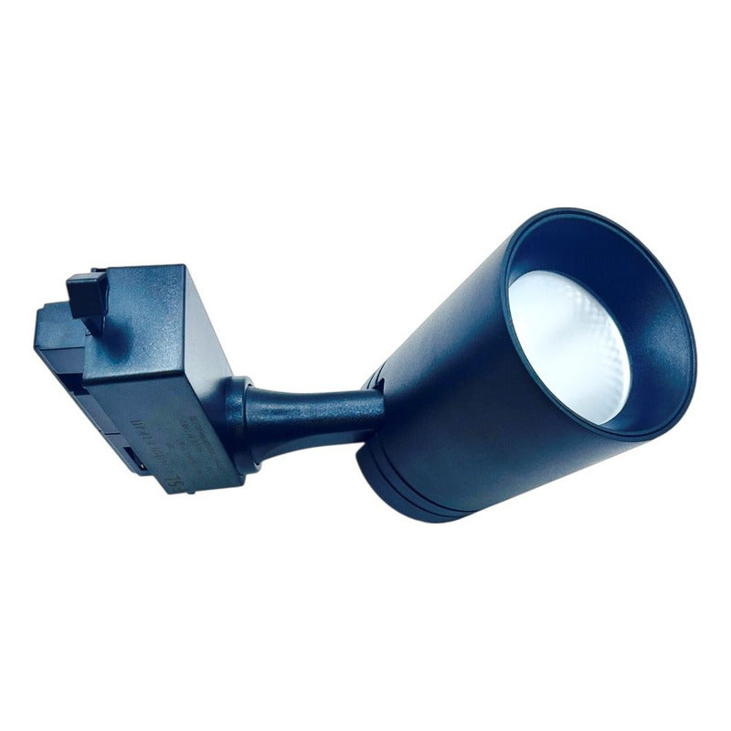 Foco Spot LED Riel Monofásico 15W Negro FSL Luz Cálida / Neutra