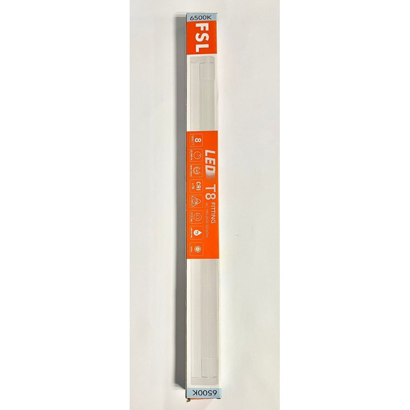 Pack X20 Tubo LED T8 Integrado 60cm 8W FSL Luz Cálida 3000K / Fría 6500K Equipo Lineal Conectable 220V