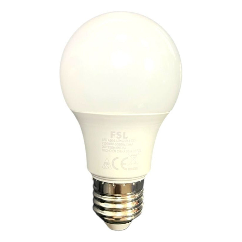 Ampolleta LED A60 9W Luz Neutra 4000K Base E27 Universal – FSL