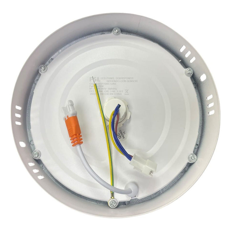 Panel Led Sobrepuesto Con Sensor 12w Luz Fría (6500k)- Blanco Fsl