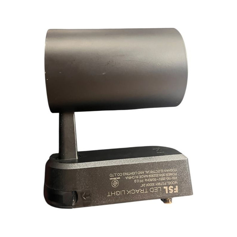 Foco Spot LED Riel Trifásico 35W Negro FSL Luz Cálida 3000K