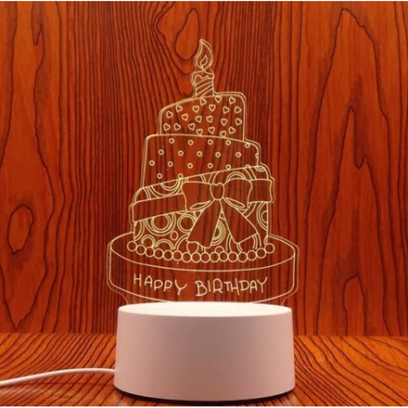 Lámpara 3D Decorativa LED – Diseño Moderno para Interiores