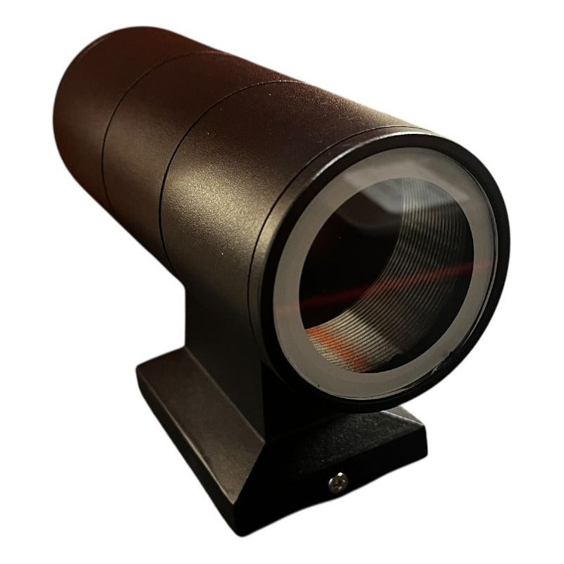 Aplique Exterior Doble Gu10 Ip54 Para 2 Ampolletas Fsl - Negro