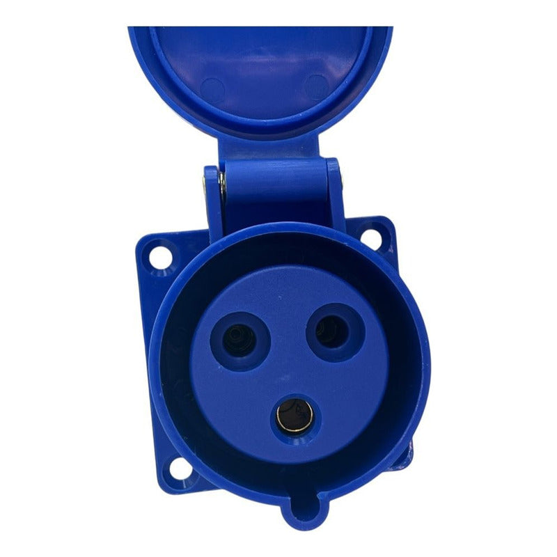 Enchufe Industrial Hembra Embutido FSL 2P+T 32A IP44 220-250V | Toma Alta Corriente Oculta