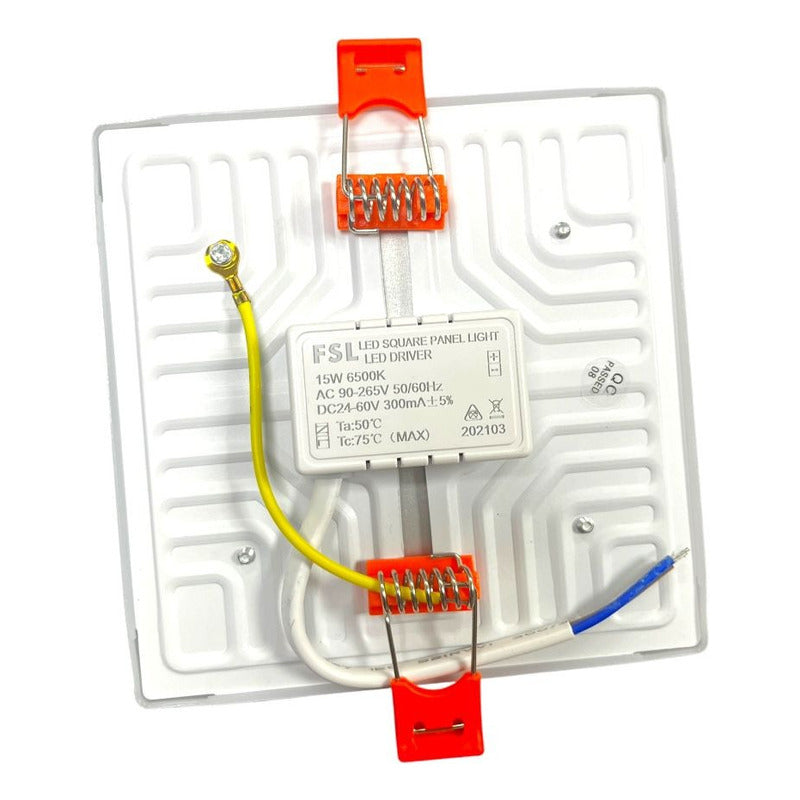 Panel LED Cuadrado Ajustable 15W Luz Fría 6500K – FSL
