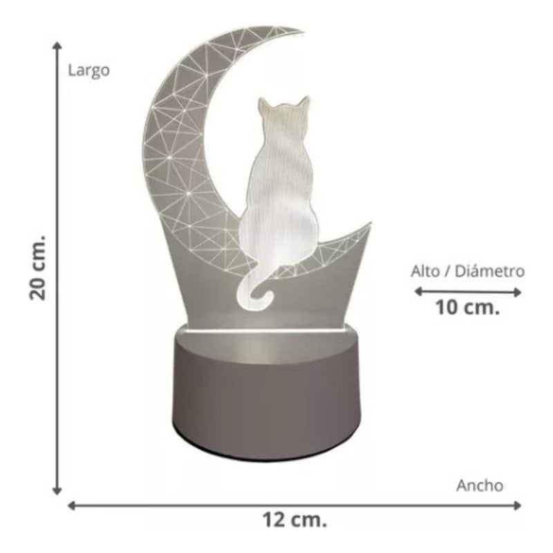 Lámpara 3D Decorativa LED – Diseño Moderno para Interiores