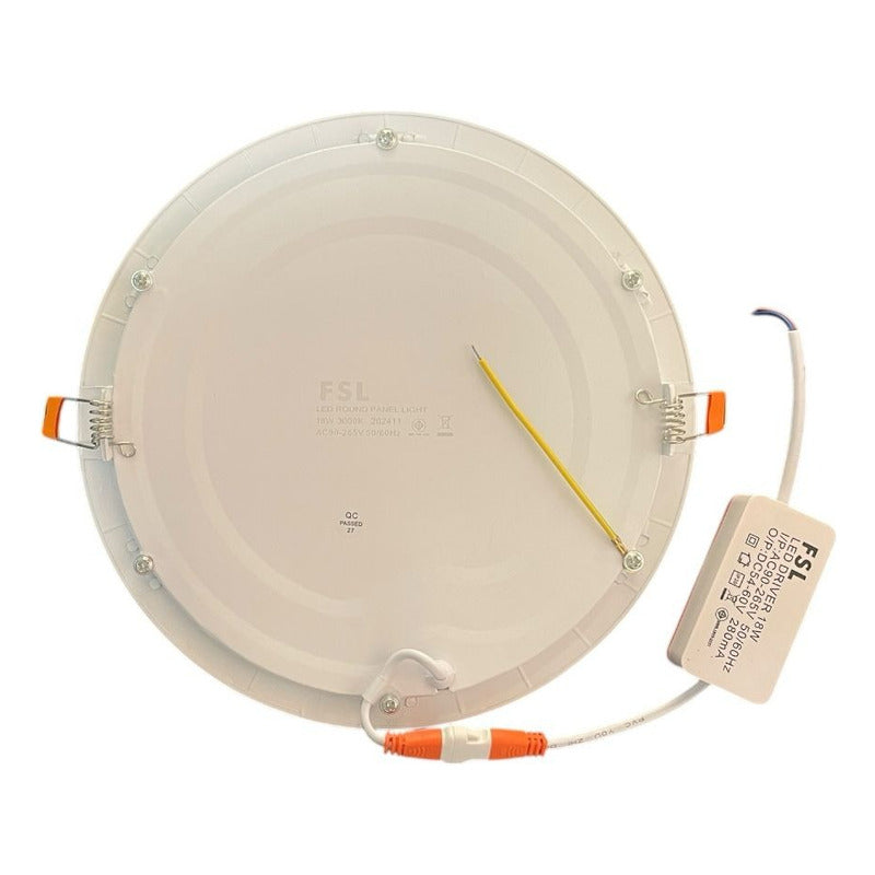 Panel LED 18W Embutido Redondo – Plafón Interior FSL