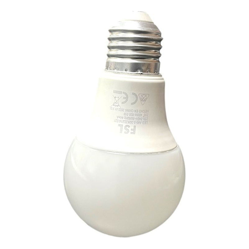 Pack x10 Ampolletas LED A60 5W E27 Luz Cálida o Fría FSL