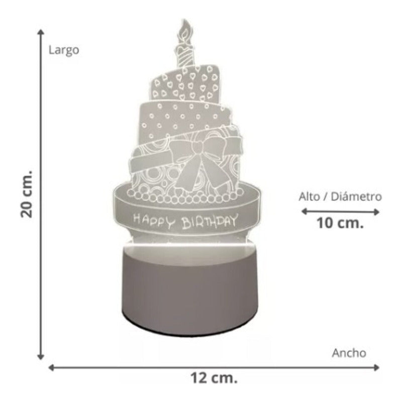 Lámpara 3D Decorativa LED – Diseño Moderno para Interiores