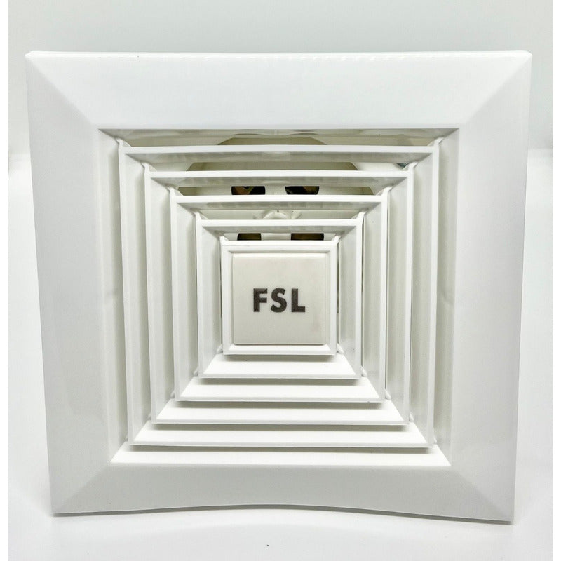 Ventilador Extractor Aire FSL 90mm 25W 1300 RPM |Salida Lateral Baños Cocinas Silencioso Blanco