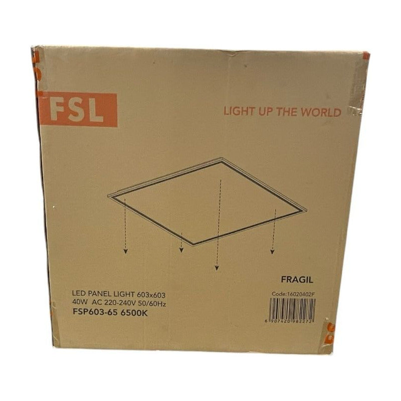 Pack x6 Panel LED Empotrado 40W 60x60 Luz Fría 6500K – FSL